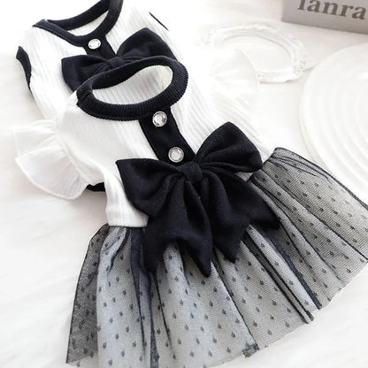 Dog Cat Pet Clothes Summer T-Shirt Skirt for Small Dogs & Cats