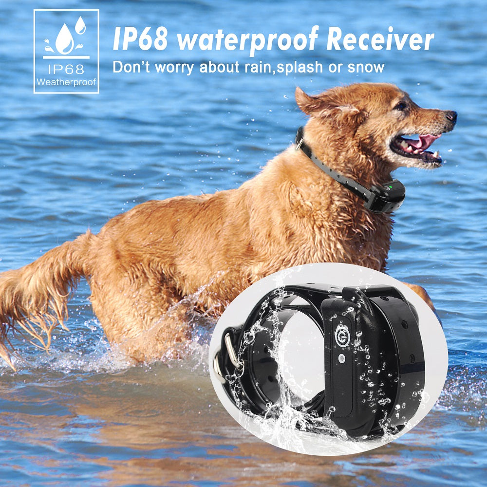 200m Dog Wireless Fence: Rechargeable, Waterproof, Beep+Shock