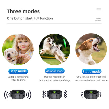 Electric Dog Training Collar: Waterproof, Rechargeable, Anti-Bark
