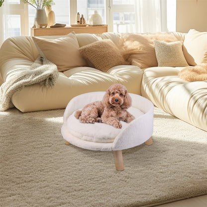 Pet Sofa Bed: Raised Cat Chair & Small Dog Couch