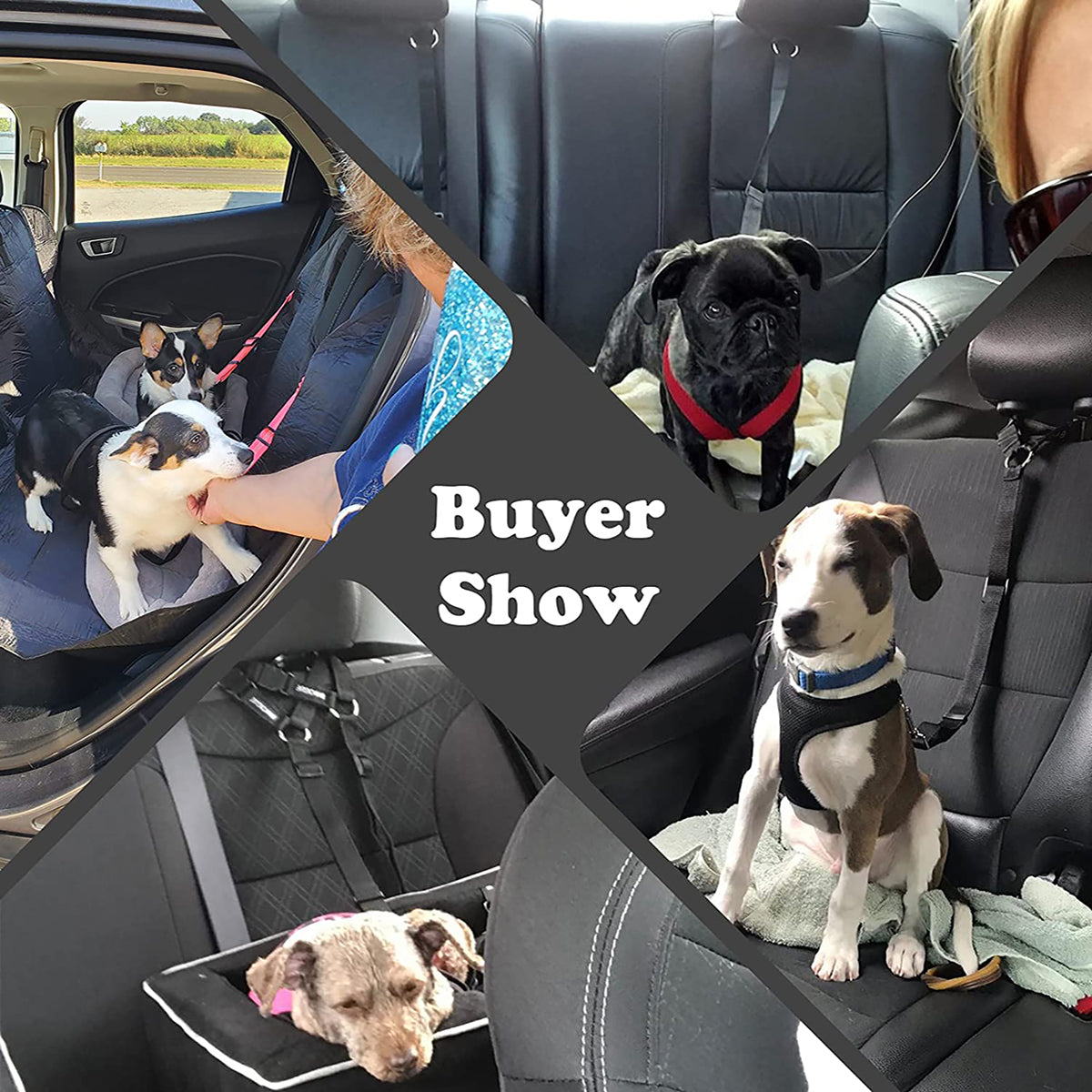 Pet Car Seat Belt - Adjustable Safety Headrest Restraint