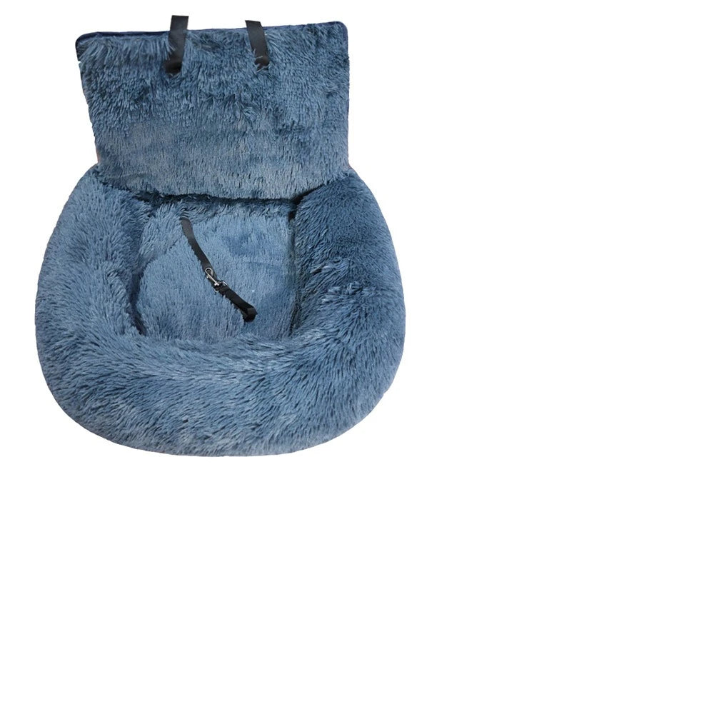 Car Dog Seat and Bed 2in1: Safety Pet Seat & Indoor Cushion