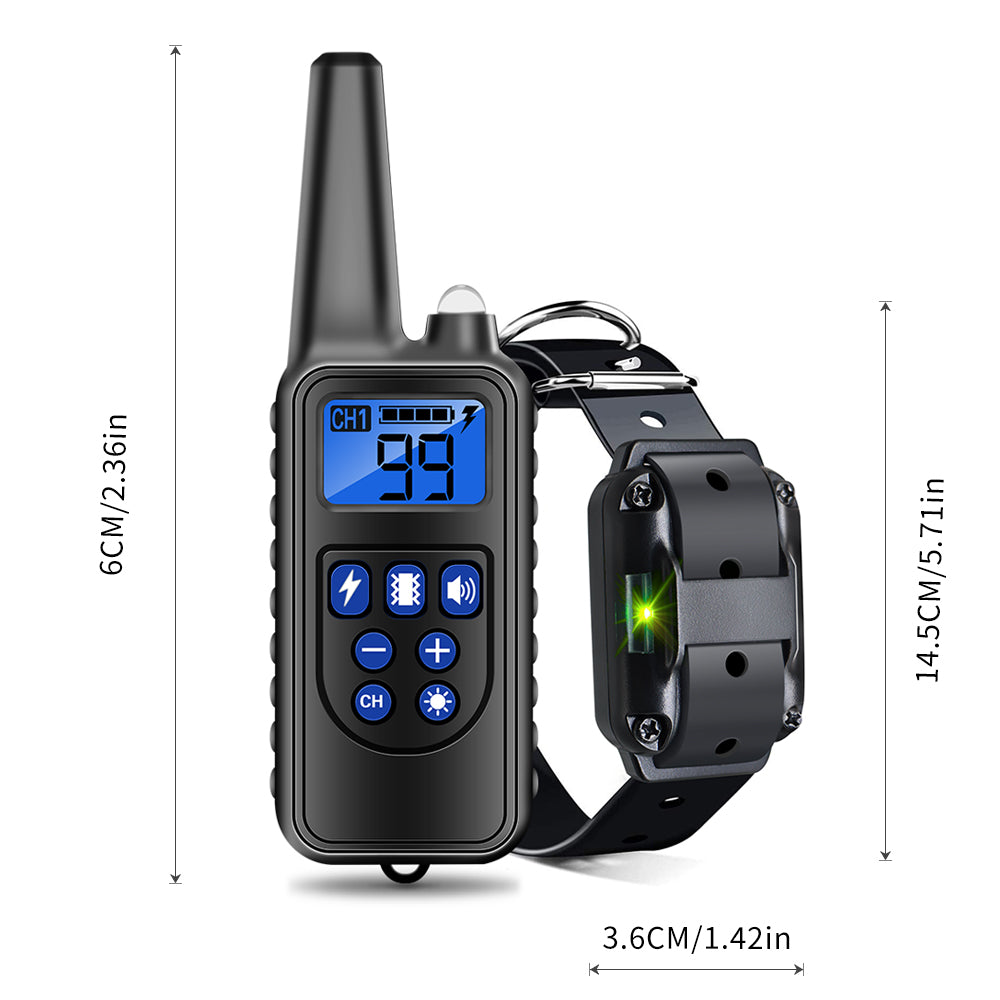 Electric Dog Training Collar: Waterproof, Rechargeable, Anti-Bark