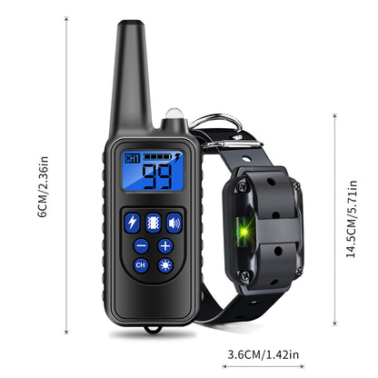 Electric Dog Training Collar: Waterproof, Rechargeable, Anti-Bark
