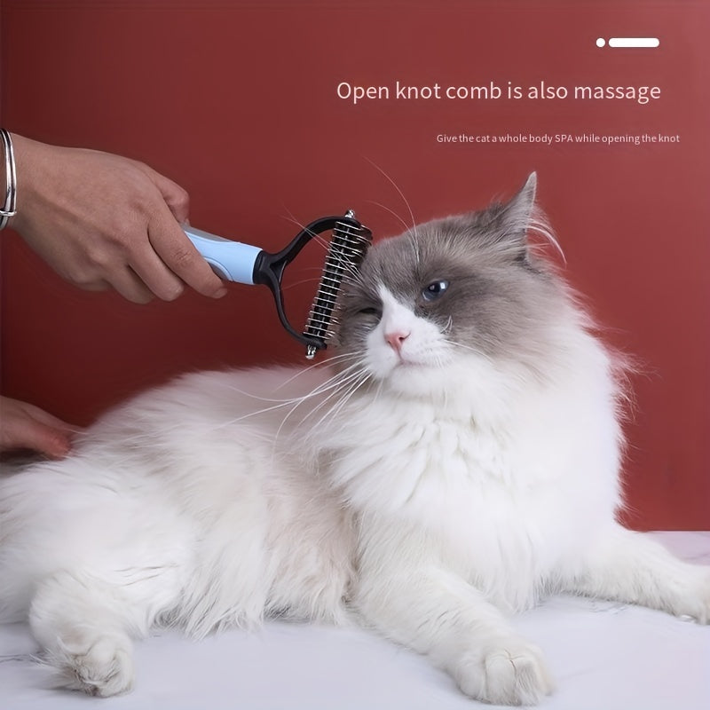 Dog Cat Hair Removal Comb - Grooming & Dematting Brush