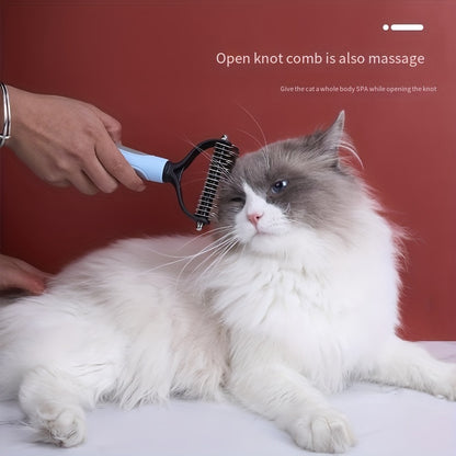 Dog Cat Hair Removal Comb - Grooming & Dematting Brush
