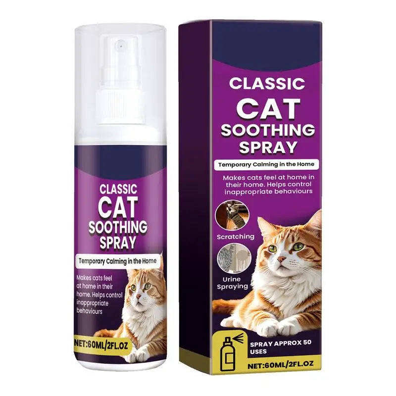 Cat Calming Spray 100ml - Natural Stress Relief & Scratch Prevention