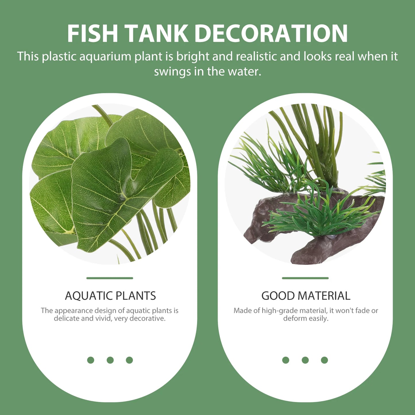 Aquarium Plant Decor: Lifelike Plastic Fish Tank Grass