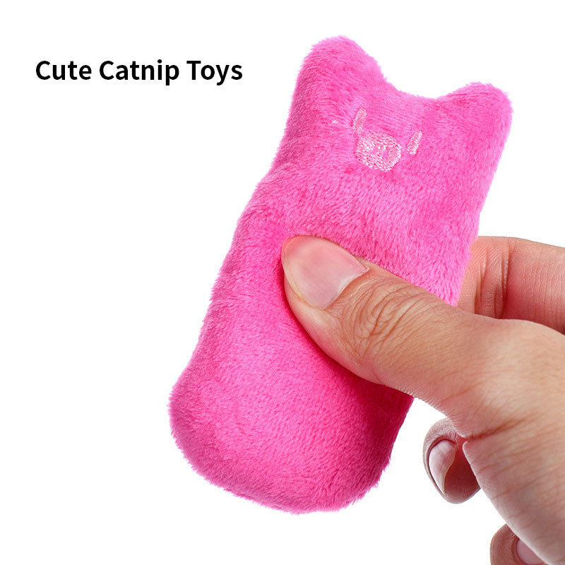 Teeth Grinding Catnip Toys - Interactive Plush for Cats