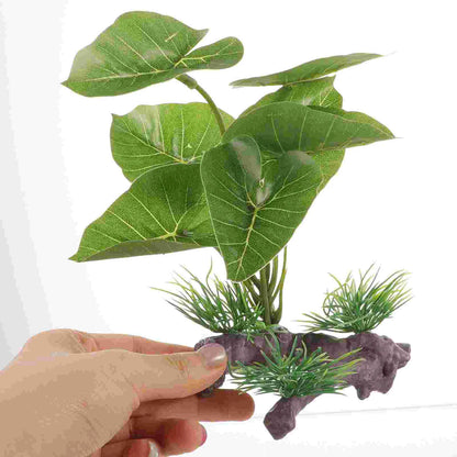 Aquarium Plant Decor: Lifelike Plastic Fish Tank Grass