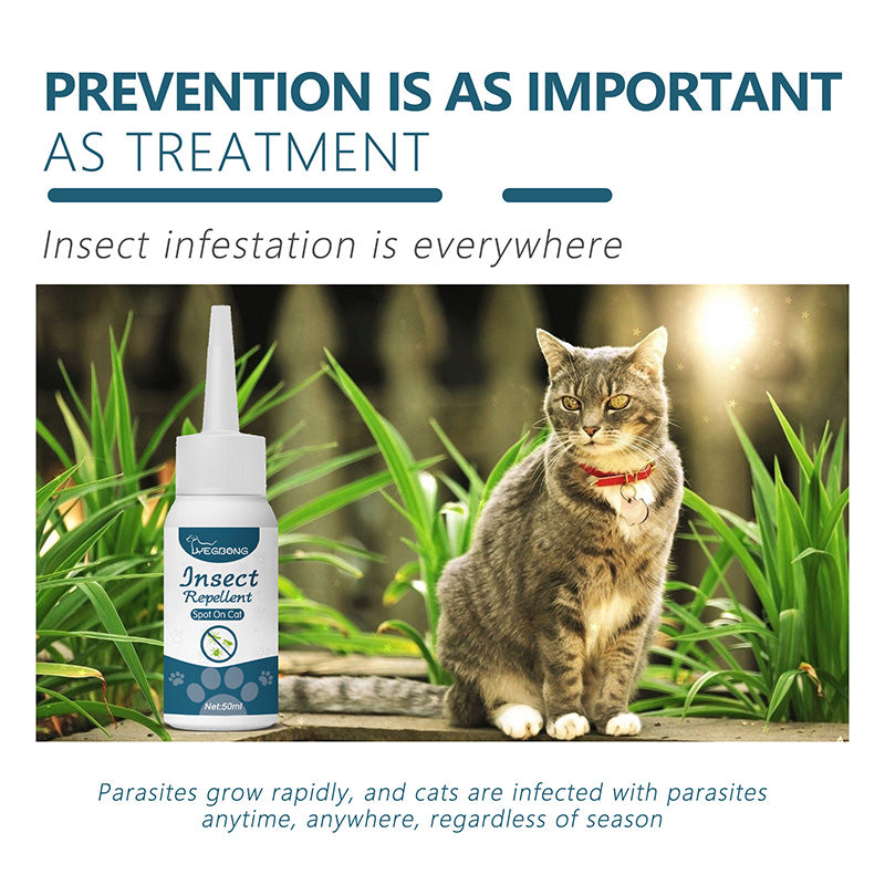 Flea & Tick Control Drops - Pet Itch Relief for Dogs & Cats