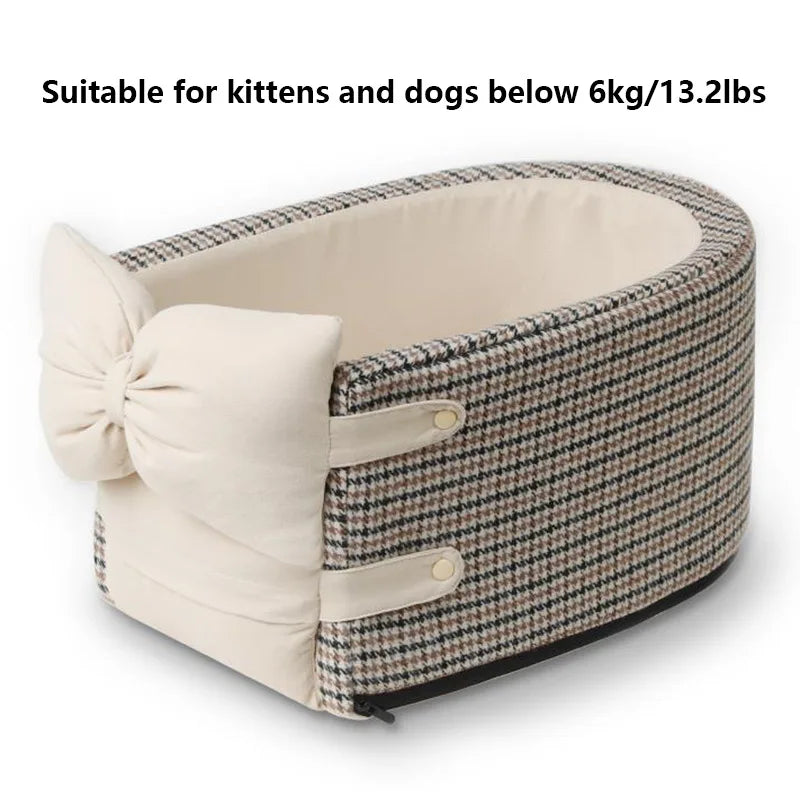 Portable Pet Car Seat: Safe Travel for Small Dogs & Cats