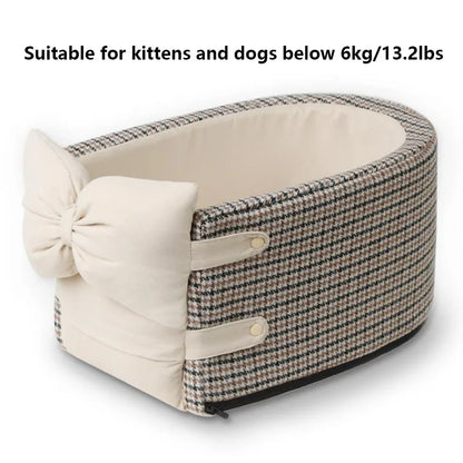 Portable Pet Car Seat: Safe Travel for Small Dogs & Cats