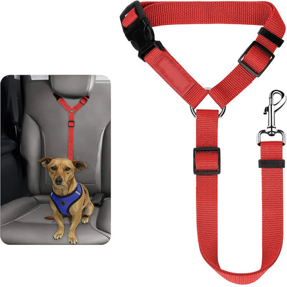 Pet Car Seat Belt - Adjustable Safety Headrest Restraint