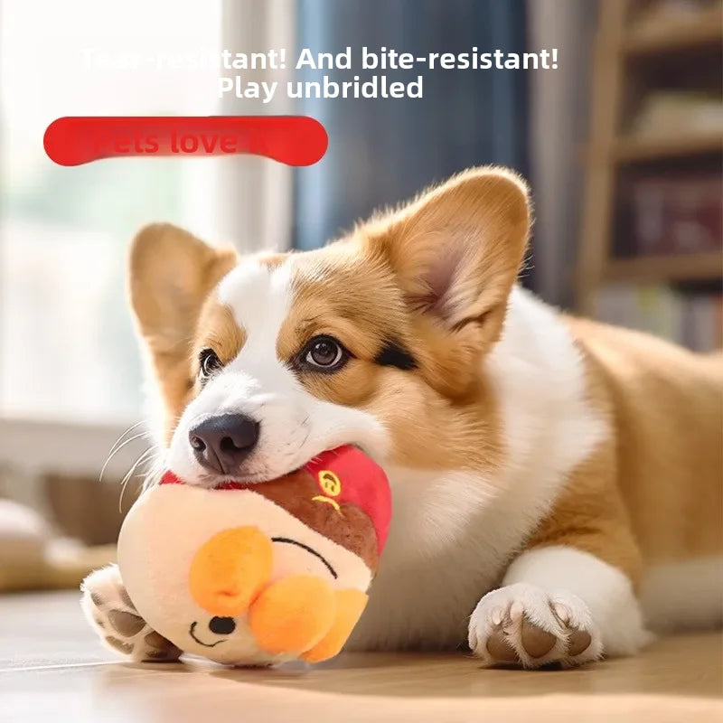 Interactive Dog Toy: USB Plush Ball with Music & Motion