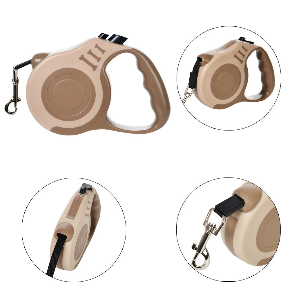 Retractable Dog Leash 5M for Small to Large Dogs - Hiking Ready
