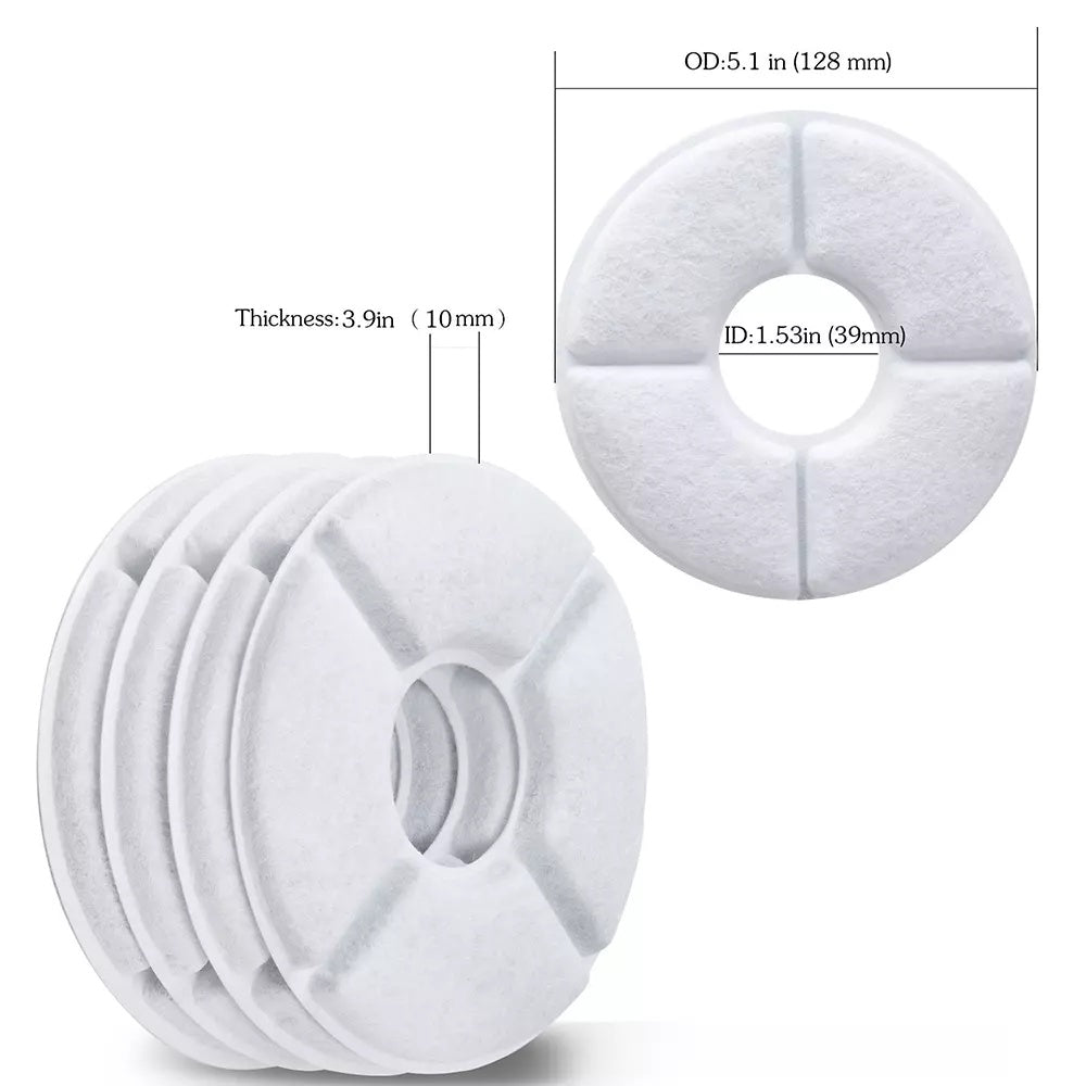 Cat Water Fountain Filters - 12Pcs Activated Carbon Replacement