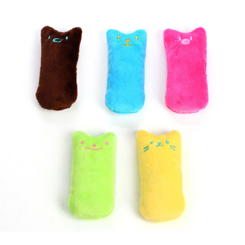 Teeth Grinding Catnip Toys - Interactive Plush for Cats