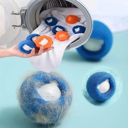 Pet Hair Remover Balls - Reusable Laundry Fur Catcher