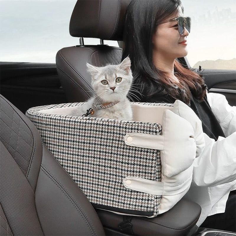 Portable Pet Car Seat: Safe Travel for Small Dogs & Cats