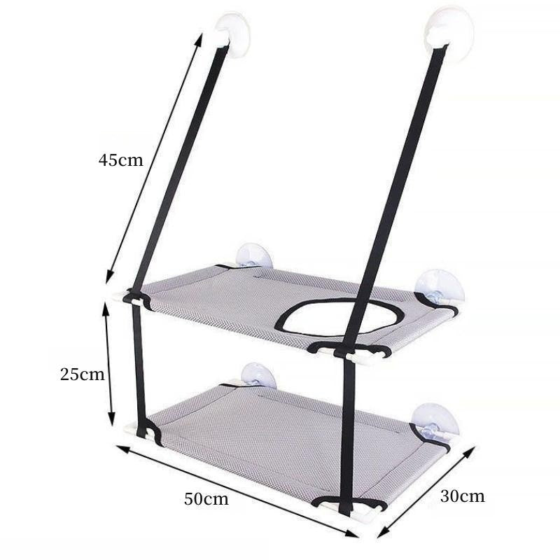 Cat Hammock Window Bed - Double Layer Tunnel & Sunny Seat