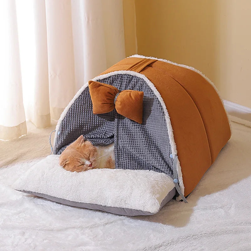Soft Cat Nest Tent: Cozy Warm Bed for Small Pets