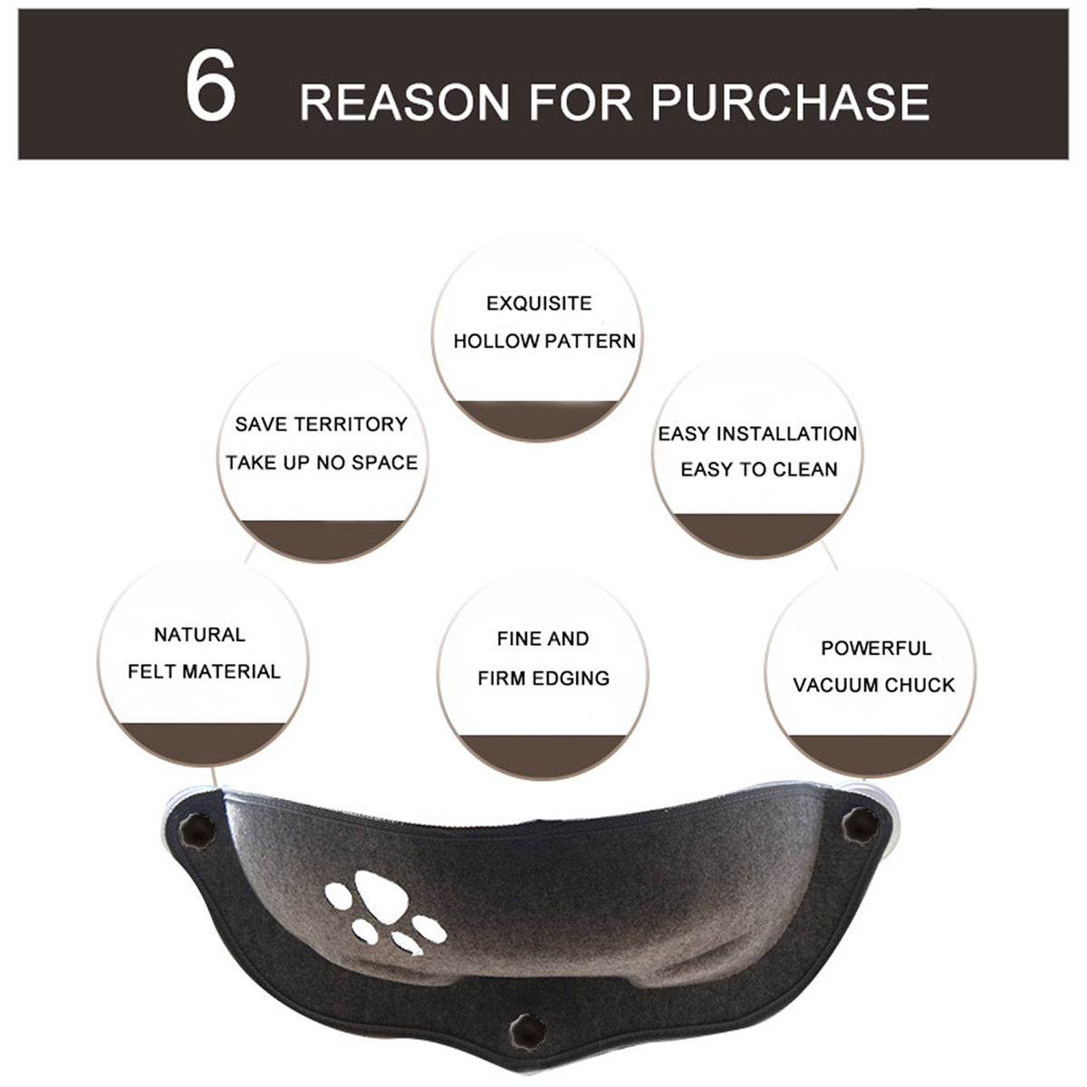 Cat Window Hammock Bed 20kg - Soft Suction Cup Lounger