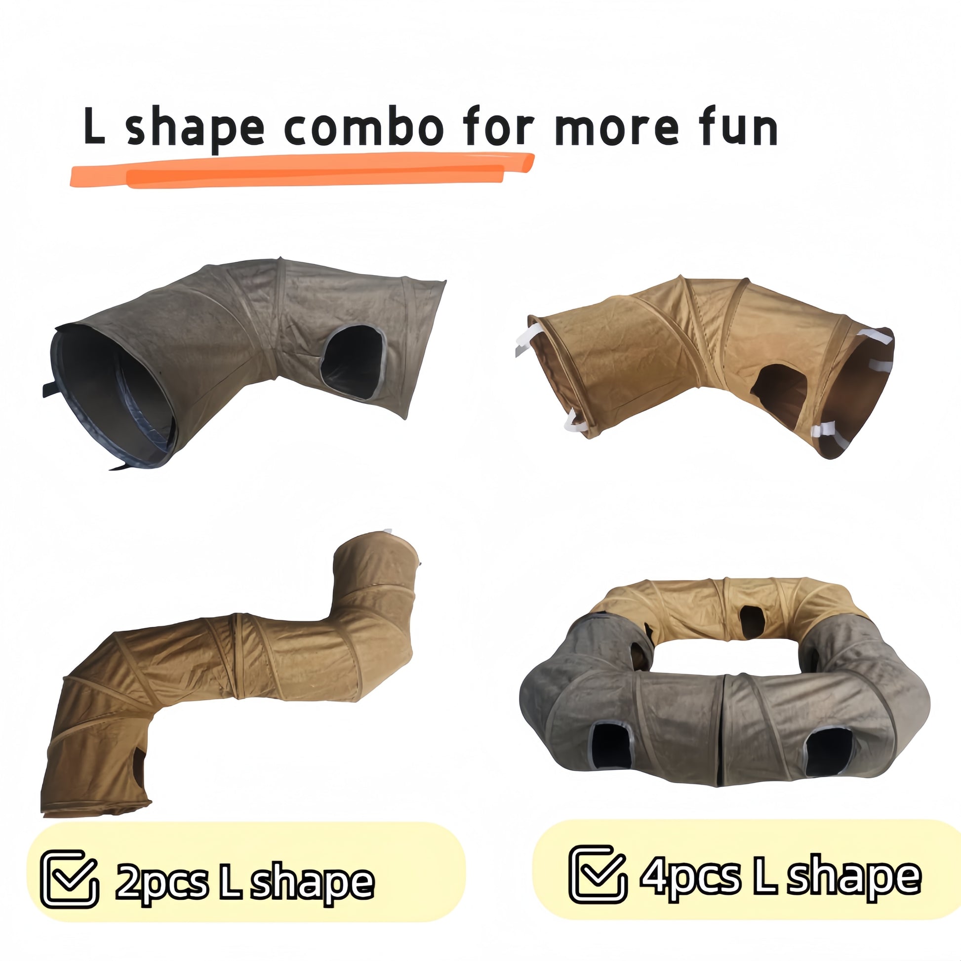 Collapsible Cat Tunnel: Winter Suede for Play & Hide Fun