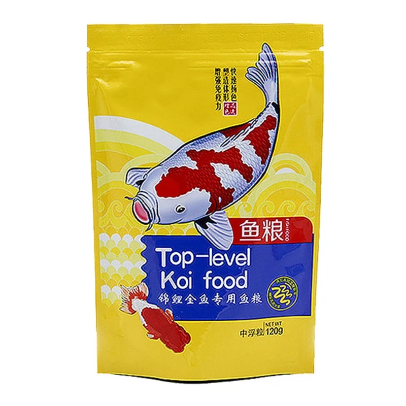 Color Enhancing Fish Pellets - Clear Water Formula, 120g
