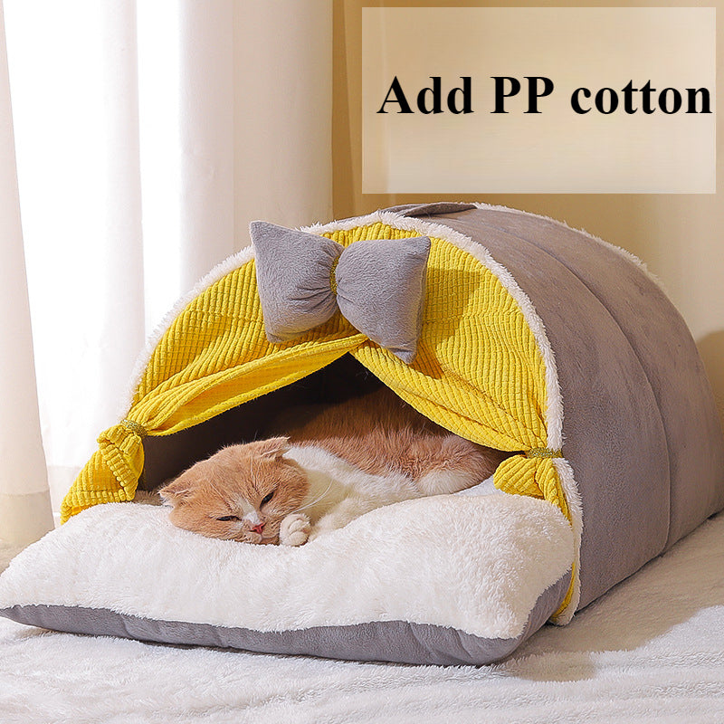 Soft Cat Nest Tent: Cozy Warm Bed for Small Pets