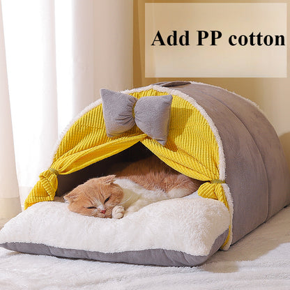 Soft Cat Nest Tent: Cozy Warm Bed for Small Pets