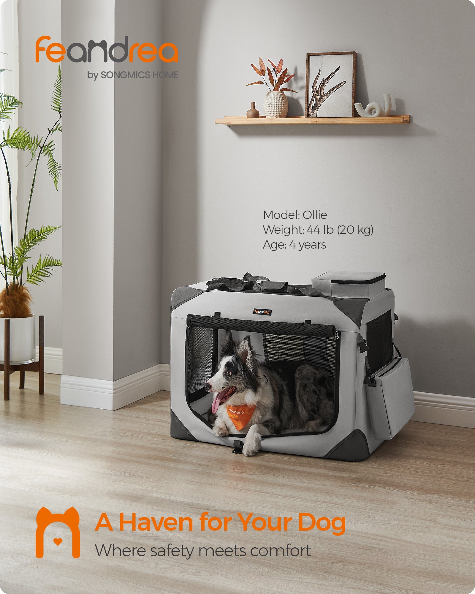 Collapsible Soft Dog Crate - Portable & Secure Travel Kennel