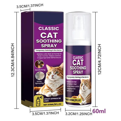 Cat Calming Spray 100ml - Natural Stress Relief & Scratch Prevention