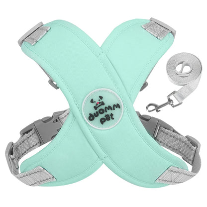 Dog Harness Leash Set - Reflective & Breathable for Small Dogs