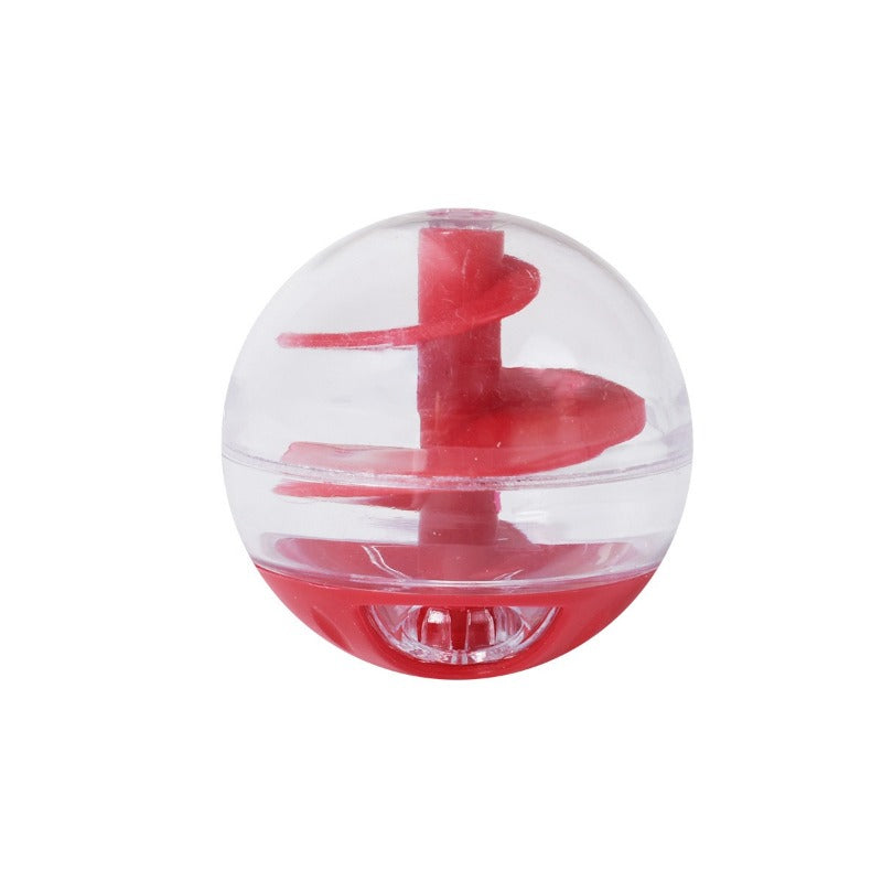 Cat Food Leak Spiral Ball Toy - Bite Resistant & Dual Use