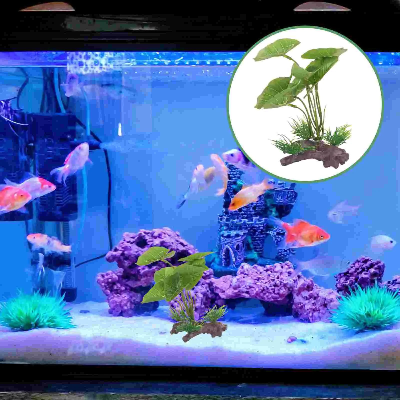 Aquarium Plant Decor: Lifelike Plastic Fish Tank Grass