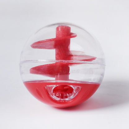 Cat Food Leak Spiral Ball Toy - Bite Resistant & Dual Use
