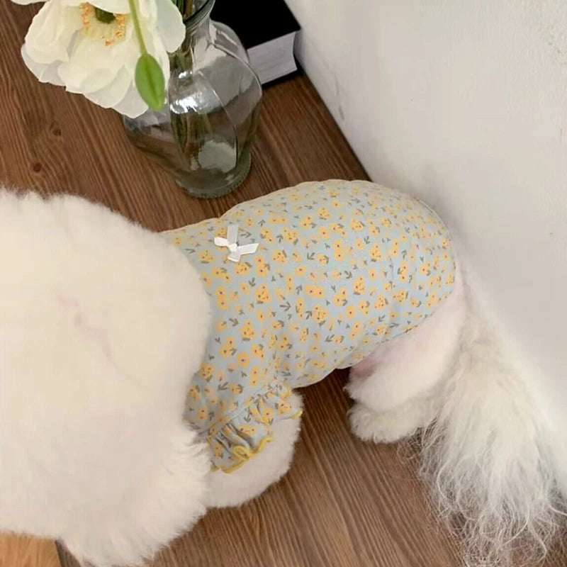 Pet Dog Vest Summer Floral T-Shirt for Chihuahua, Pug & More