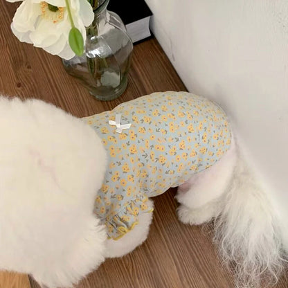 Pet Dog Vest Summer Floral T-Shirt for Chihuahua, Pug & More