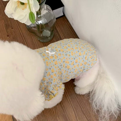 Pet Dog Vest Summer Floral T-Shirt for Chihuahua, Pug & More