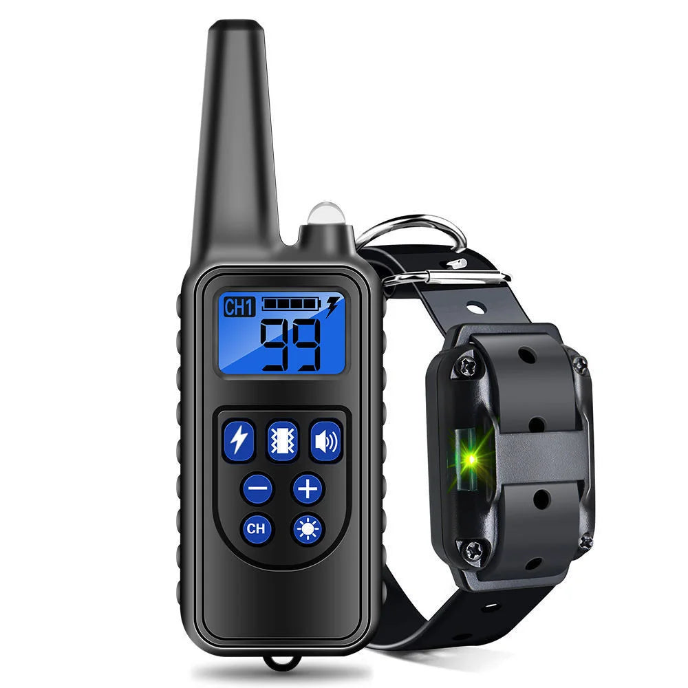 Electric Dog Training Collar: Waterproof, Rechargeable, Anti-Bark