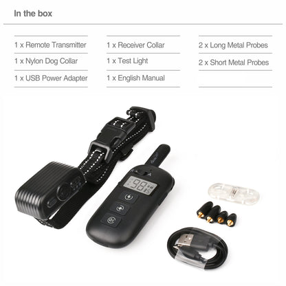 Remote Dog Training Collar - Waterproof & Rechargeable, 600M