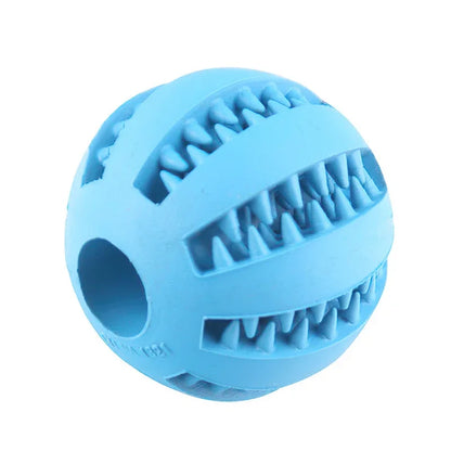 Dog Ball Toys - Interactive Chew & Clean Rubber for Small Dogs