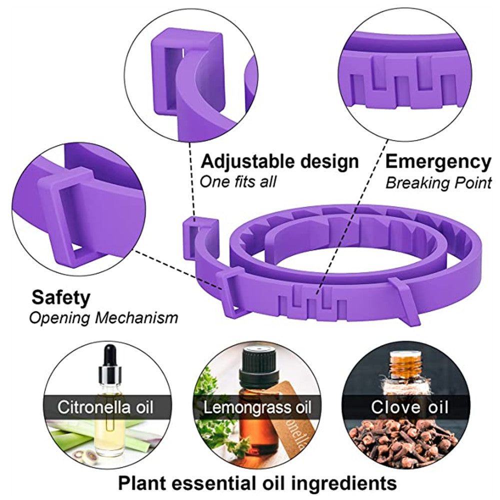 Pet Flea & Tick Collar 3-4 Pack - Calming & Adjustable for Cats/Dogs
