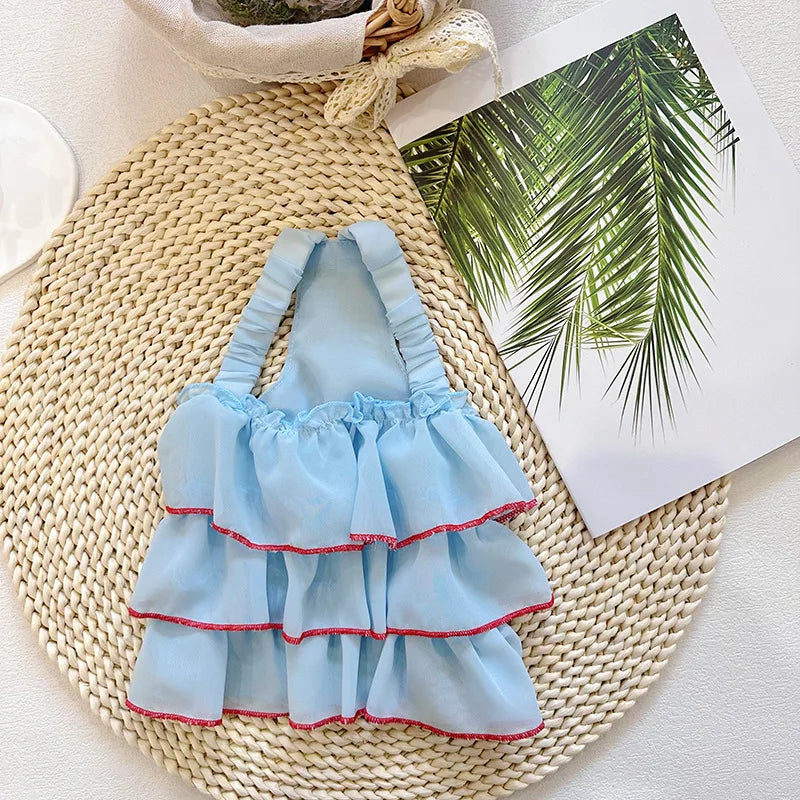 Dog Summer Dress: Cute Striped Skirt for Small Pets