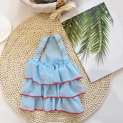 Dog Summer Dress: Cute Striped Skirt for Small Pets