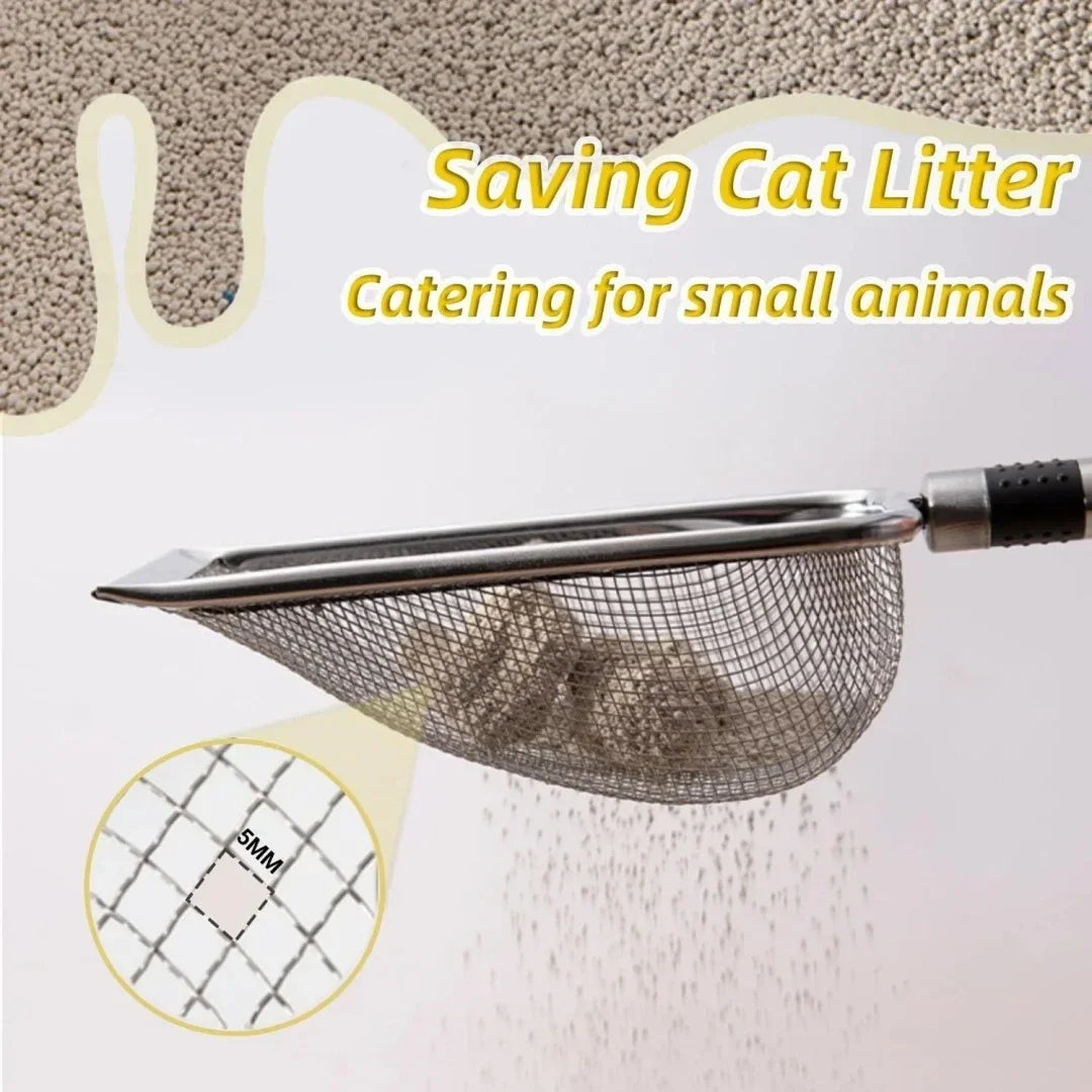 Stainless Steel Cat Litter Scoop - Rust-Proof & Easy Clean