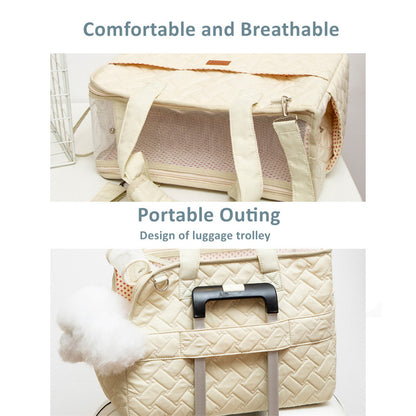 Breathable Pet Carrier: Spacious Dog & Cat Travel Bag