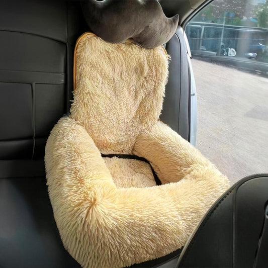 Car Dog Seat and Bed 2in1: Safety Pet Seat & Indoor Cushion