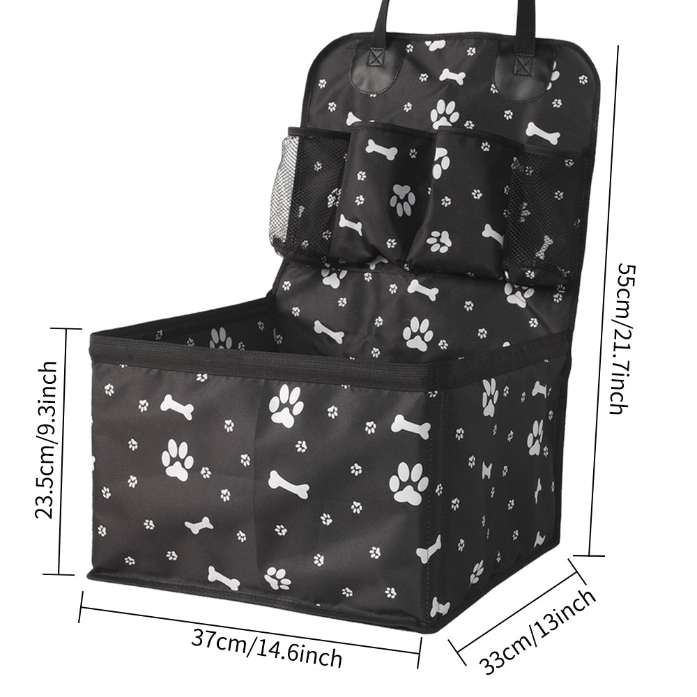 Dog Car Seat with Storage - Scratch Proof Pet Booster